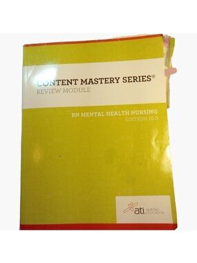 ATI RN Mental Health Nursing Ed 10 Instructor notes Assessment Technologies